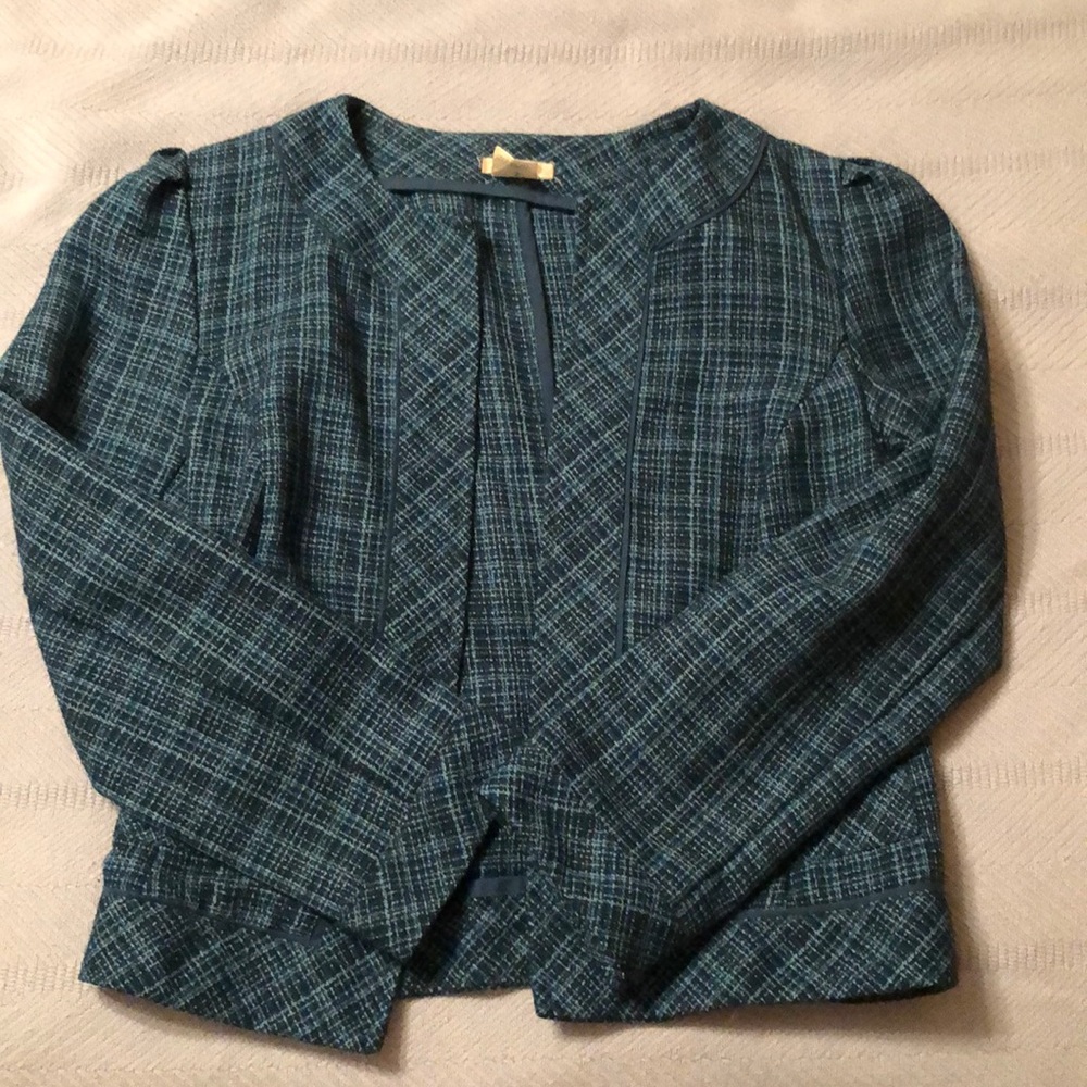 Short turquoise blazer